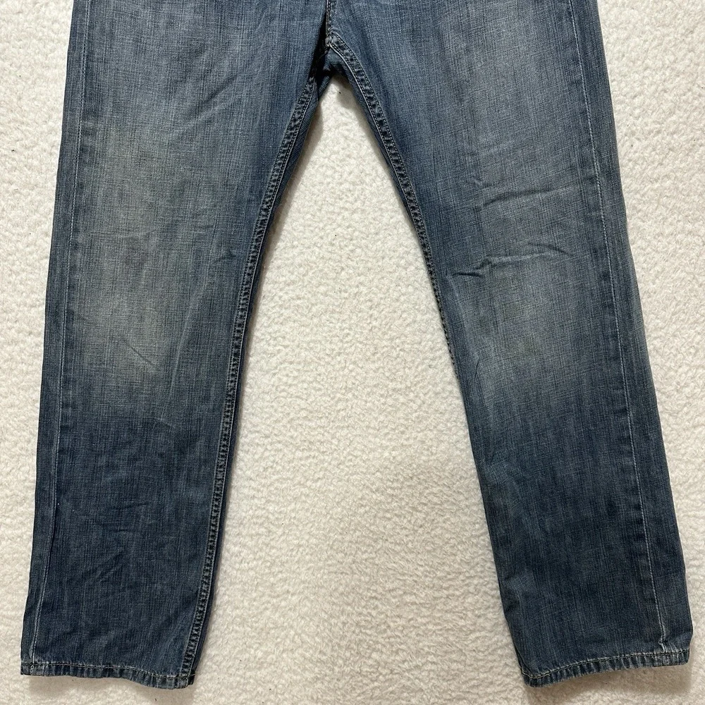 Levi's 505 Regular Fit Straight Leg Jeans Men's Blue Faded Denim‎ Size 34